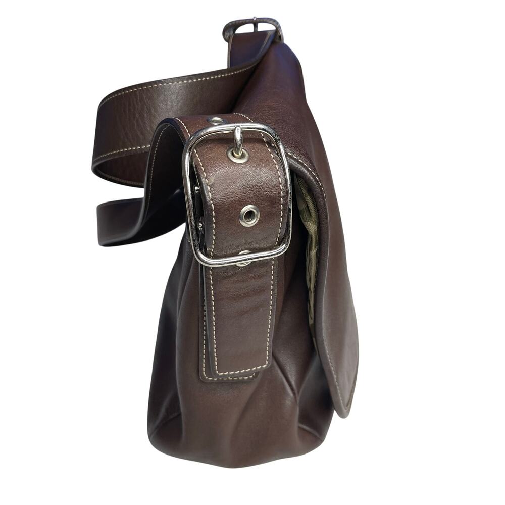 Coach Vintage Legacy Saddle Flap Crossbody Messenger Bag Brown Chocolate. - Picture 4 of 16